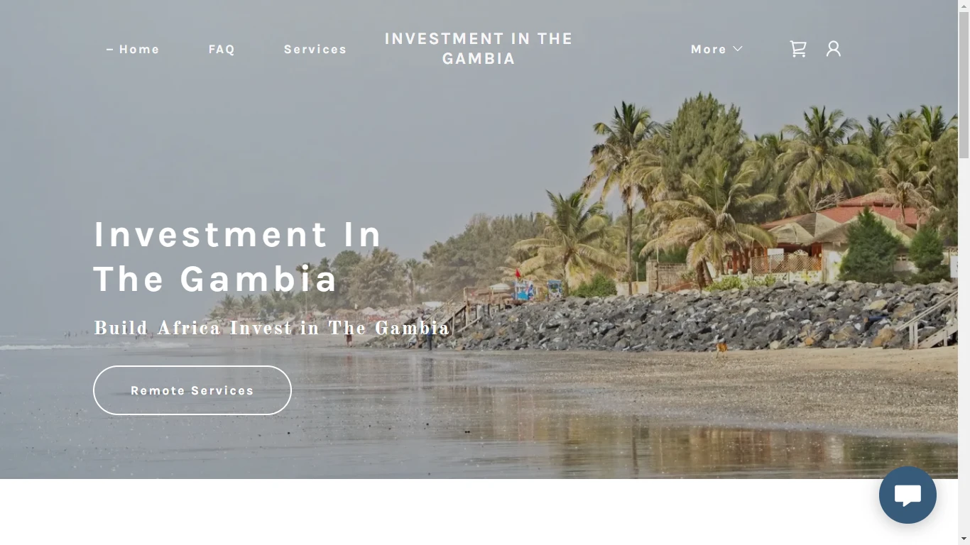 Investment in The Gambia — homepage preview